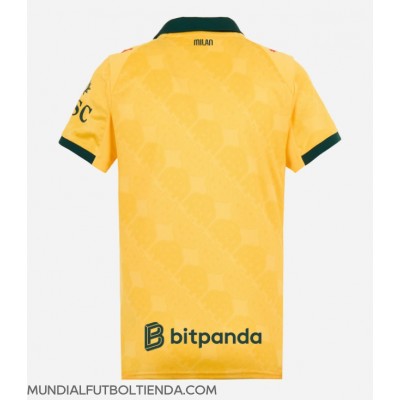 Camiseta AC Milan Tercera Equipación Replica 2025-26 para mujer mangas cortas Camiseta AC Milan Tercera Equipación Replica 2025-26 para mujer mangas cortas